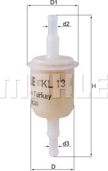KNECHT KL13 - Fuel filter xparts.lv