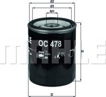 KNECHT OC 478 - Масляный фильтр xparts.lv