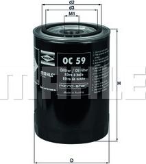KNECHT OC 59 - Oil Filter xparts.lv