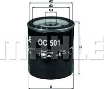 KNECHT OC 501 - Oil Filter xparts.lv