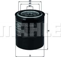 KNECHT OC 109/1 - Oil Filter xparts.lv