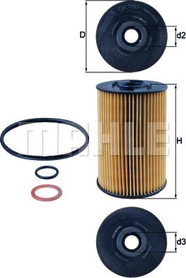KNECHT OX 150D1 - Oil Filter xparts.lv