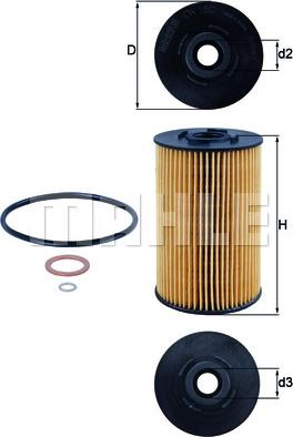 KNECHT OX 150D - Oil Filter xparts.lv
