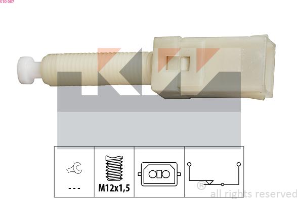 KW 510 087 - Brake Light Switch xparts.lv