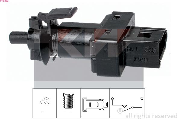 KW 510 222 - Brake Light Switch xparts.lv