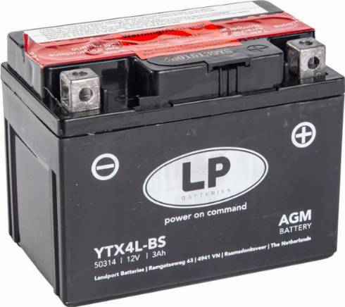 LandportBV MB YTX4L-BS - Стартерная аккумуляторная батарея, АКБ xparts.lv