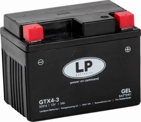 LandportBV MG GTX4-3 - Startera akumulatoru baterija xparts.lv