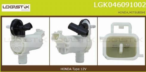 LGK LGK046091002 - Ūdenssūknis, Stiklu tīrīšanas sistēma xparts.lv