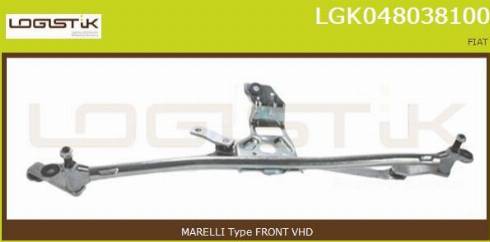 LGK LGK048038100 - Система тяг и рычагов привода стеклоочистителя xparts.lv