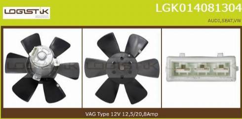 LGK LGK014081304 - Ventilators, Motora dzesēšanas sistēma xparts.lv