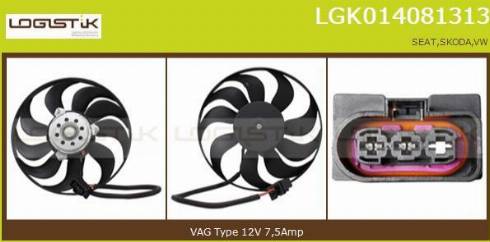 LGK LGK014081313 - Ventilators, Motora dzesēšanas sistēma xparts.lv