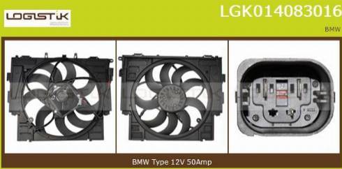 LGK LGK014083016 - Electric Motor, radiator fan xparts.lv