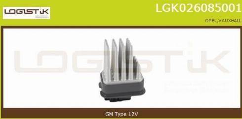 LGK LGK026085001 - Rezistors, Salona ventilators xparts.lv