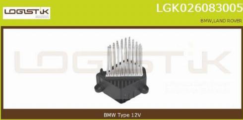 LGK LGK026083005 - Rezistors, Salona ventilators xparts.lv
