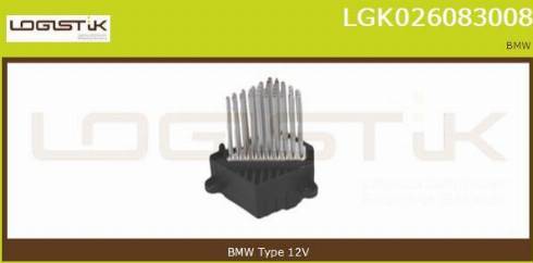 LGK LGK026083008 - Rezistors, Salona ventilators xparts.lv