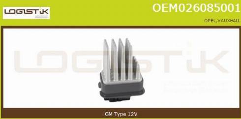 LGK OEM026085001 - Rezistors, Salona ventilators xparts.lv