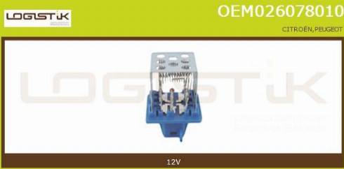 LGK OEM026078010 - Rezistors, Salona ventilators xparts.lv
