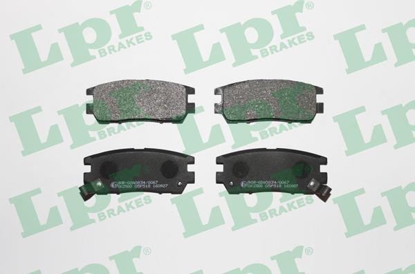 LPR 05P518 - Brake Pad Set, disc brake xparts.lv