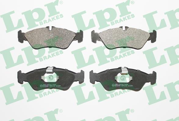 LPR 05P610 - Тормозные колодки, дисковые, комплект xparts.lv