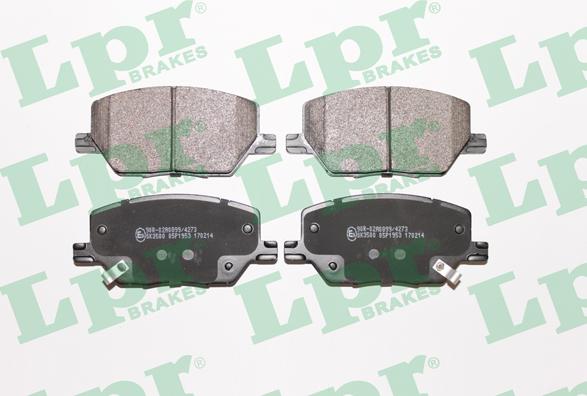 LPR 05P1953 - Тормозные колодки, дисковые, комплект xparts.lv