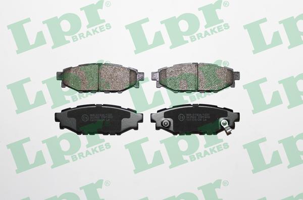 LPR 05P1408 - Brake Pad Set, disc brake xparts.lv