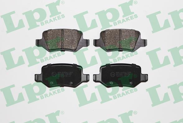 LPR 05P850 - Тормозные колодки, дисковые, комплект xparts.lv