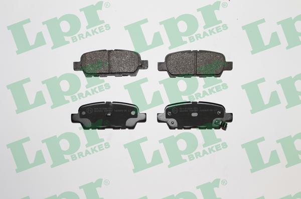 LPR 05P857 - Тормозные колодки, дисковые, комплект xparts.lv