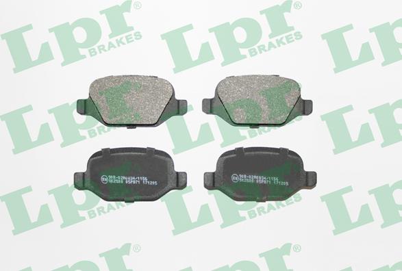 LPR 05P871 - Brake Pad Set, disc brake xparts.lv