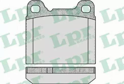 LPR 05P362 - Brake Pad Set, disc brake xparts.lv