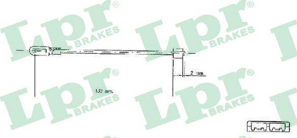 LPR C0578B - Cable, parking brake xparts.lv