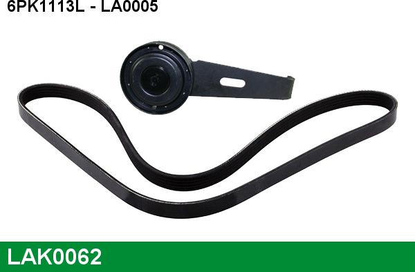 LUCAS LAK0062 - V-Ribbed Belt Set xparts.lv