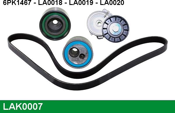 LUCAS LAK0007 - V-Ribbed Belt Set xparts.lv