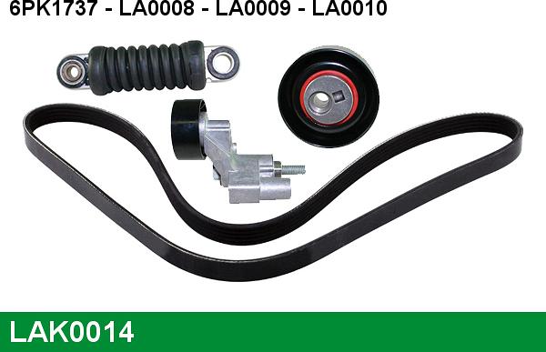 LUCAS LAK0014 - V-Ribbed Belt Set xparts.lv