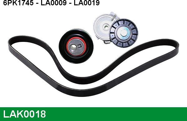 LUCAS LAK0018 - V-Ribbed Belt Set xparts.lv