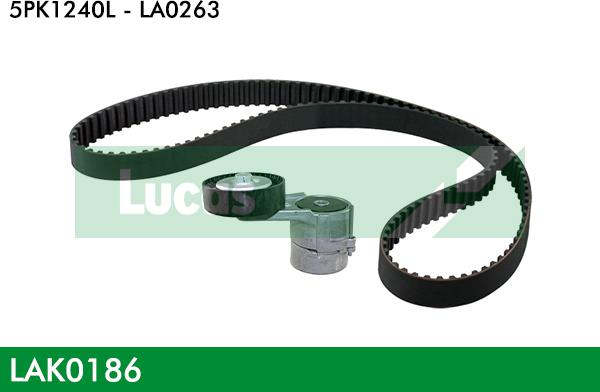 LUCAS LAK0186 - Ķīļrievu siksnu komplekts xparts.lv