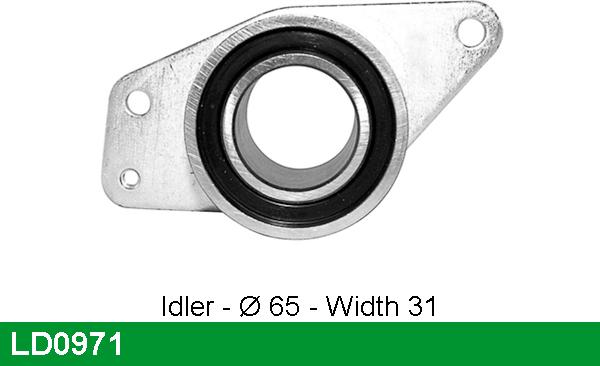LUCAS LD0971 - Tensioner Pulley, timing belt xparts.lv