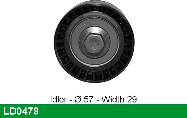 LUCAS LD0479 - Tensioner Pulley, timing belt xparts.lv