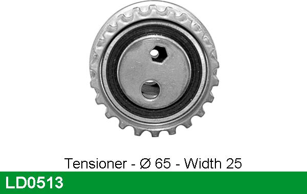 LUCAS LD0513 - Tensioner Pulley, timing belt xparts.lv