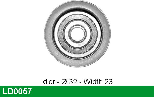 LUCAS LD0057 - Tensioner Pulley, timing belt xparts.lv