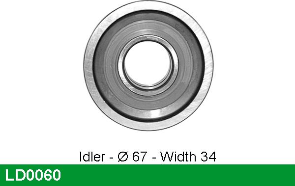 LUCAS LD0060 - Tensioner Pulley, timing belt xparts.lv