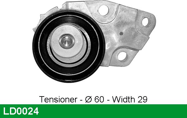 LUCAS LD0024 - Tensioner Pulley, timing belt xparts.lv
