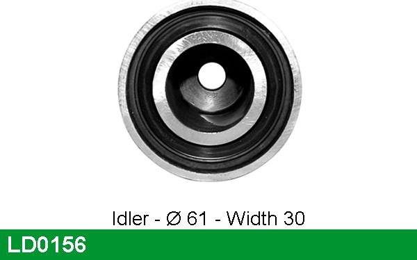 LUCAS LD0156 - Tensioner Pulley, timing belt xparts.lv