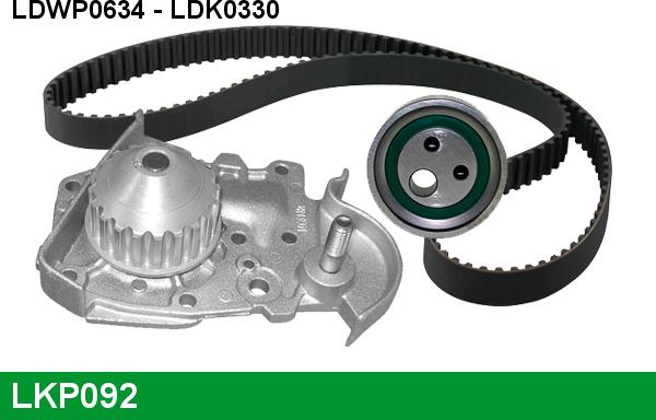 LUCAS LKP092 - Water Pump & Timing Belt Set xparts.lv