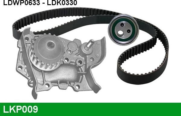 LUCAS LKP009 - Water Pump & Timing Belt Set xparts.lv
