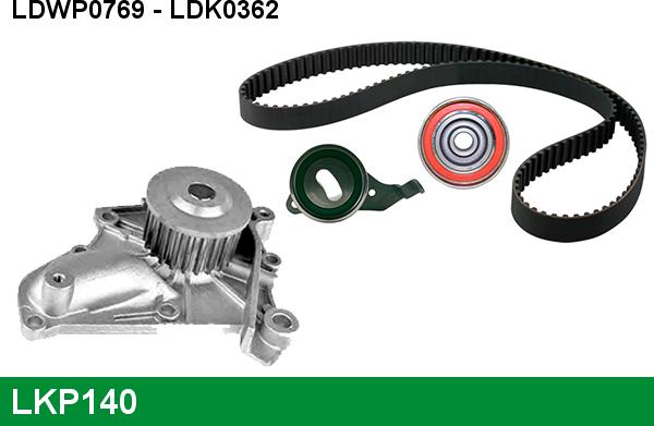LUCAS LKP140 - Water Pump & Timing Belt Set xparts.lv