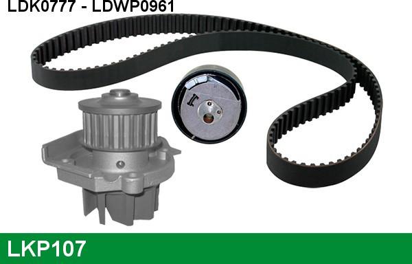 LUCAS LKP107 - Water Pump & Timing Belt Set xparts.lv