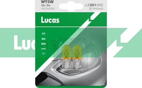 LUCAS LLB501APX2 - Лампа накаливания, фонарь указателя поворота xparts.lv