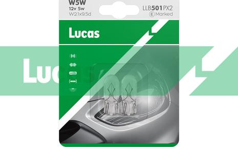 LUCAS LLB501PX2 - Лампа накаливания, фонарь указателя поворота xparts.lv