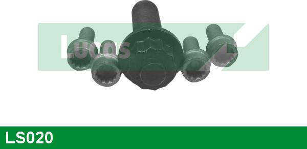 LUCAS LS020 - Skrūvju komplekts, Piedziņas skriemelis-Kloķvārpsta xparts.lv
