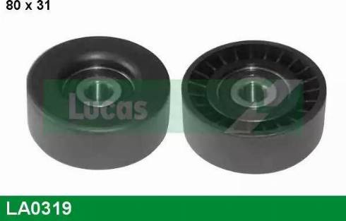 Lucas Engine Drive LA0319 - Deflection / Guide Pulley, v-ribbed belt xparts.lv